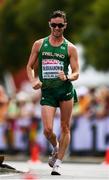 11 August 2018; Cian McManamon of Ireland competing in the Men's 20km Walk during Day 5 of the 2018 European Athletics Championships in Berlin, Germany. Photo by Sam Barnes/Sportsfile
