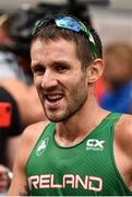 11 August 2018; Alex Wright of Ireland after competing in the Men's 20km Walk event  during Day 5 of the 2018 European Athletics Championships in Berlin, Germany. Photo by Sam Barnes/Sportsfile
