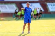 10 August 2018; Leinster senior coach Stuart Lancaster during warm-ups prior to the Pre-Season Friendly match between Montauban and Leinster at Stade Sapiac, in Montauban, France. Photo by Manuel Blondeau/Sportsfile