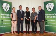 11 August 2018; Former French international Laura Georges with, from left, FAI Head of Women's Football Sue Ronan, Republic of Ireland women's team manager Colin Bell, Niamh O'Donoghue FAI Board Member and FAI National League Executive Eamon Naughton during the FAI Women’s Football Convention at Rochestown Park Hotel in Douglas, Cork. Photo by Matt Browne/Sportsfile