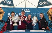 11 August 2018; Galway supporters, left to right, David Murphy, Pat Murphy, Hannah Murphy, and Kat Murphy, from Corofin, Co Galway at the GAA Be There Experience at the GAA Football All-Ireland Senior Championship Semi-Final between Dublin and Galway at Croke Park in Dublin. Photo by Daire Brennan/Sportsfile