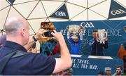 11 August 2018; Cormac Kirwan takes a photograph of Liam Kirwan, and Ben Casey at the GAA Be There Experience at the GAA Football All-Ireland Senior Championship Semi-Final between Dublin and Galway at Croke Park in Dublin. Photo by Daire Brennan/Sportsfile