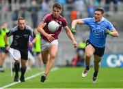 11 August 2018; Shane Walsh of Galway races away from John Small of Dublin during the GAA Football All-Ireland Senior Championship semi-final match between Dublin and Galway at Croke Park in Dublin. Photo by Brendan Moran/Sportsfile