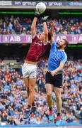 11 August 2018; Seán Kelly of Galway in action against Jack McCaffrey of Dublin during the GAA Football All-Ireland Senior Championship semi-final match between Dublin and Galway at Croke Park in Dublin.  Photo by Seb Daly/Sportsfile