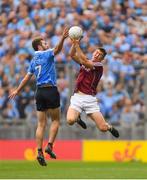 11 August 2018; Jack McCaffrey of Dublin in action against Johnny Heaney of Galway during the GAA Football All-Ireland Senior Championship semi-final match between Dublin and Galway at Croke Park in Dublin.  Photo by Piaras Ó Mídheach/Sportsfile