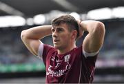 11 August 2018; A dejected Shane Walsh of Galway following the GAA Football All-Ireland Senior Championship semi-final match between Dublin and Galway at Croke Park in Dublin. Photo by Brendan Moran/Sportsfile