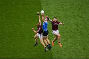 11 August 2018; Brian Fenton of Dublin in action against Ciarán Duggan, left, and Thomas Flynn of Galway during the GAA Football All-Ireland Senior Championship semi-final match between Dublin and Galway at Croke Park in Dublin. Photo by Daire Brennan/Sportsfile