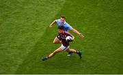 11 August 2018; Seán Kelly of Galway in action against Paul Flynn of Dublin during the GAA Football All-Ireland Senior Championship semi-final match between Dublin and Galway at Croke Park in Dublin. Photo by Daire Brennan/Sportsfile