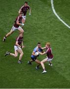11 August 2018; James McCarthy of Dublin in action against Peter Cooke of Galway during the GAA Football All-Ireland Senior Championship semi-final match between Dublin and Galway at Croke Park in Dublin. Photo by Daire Brennan/Sportsfile