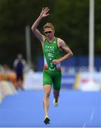 11 August 2018; Russell White of Ireland on his way to finishing the Mixed Relay Triathlon during day ten of the 2018 European Championships at Strathclyde Country Park in Glasgow, Scotland. Photo by David Fitzgerald/Sportsfile