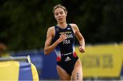 11 August 2018; Cassandra Beaugrand of France competing in the Mixed Relay Triathlon during day ten of the 2018 European Championships at Strathclyde Country Park in Glasgow, Scotland. Photo by David Fitzgerald/Sportsfile