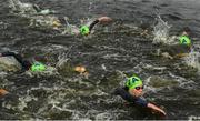 11 August 2018; Orla Walsh of Ireland, bottom right, competing in the Mixed Relay Triathlon during day ten of the 2018 European Championships at Strathclyde Country Park in Glasgow, Scotland. Photo by David Fitzgerald/Sportsfile