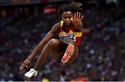 11 August 2018; Juliet Itoya of Spain competing in the Women's Long Jump event during Day 5 of the 2018 European Athletics Championships at The Olympic Stadium in Berlin, Germany. Photo by Sam Barnes/Sportsfile