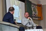 11 August 2018; Former Irish international Richard Dunne with sports presenter Trevor Welch during the CRISSC AGM at Celtic Ross Hotel in Cork. Photo by Matt Browne/Sportsfile