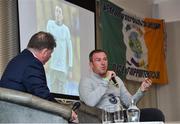 11 August 2018; Former Irish international Richard Dunne with sports presenter Trevor Welch during the CRISSC AGM at Celtic Ross Hotel in Cork. Photo by Matt Browne/Sportsfile