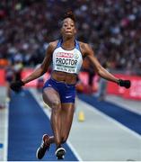 11 August 2018; Shara Proctor of Great Britain competing in the Women's Long Jump during Day 5 of the 2018 European Athletics Championships at The Olympic Stadium in Berlin, Germany. Photo by Sam Barnes/Sportsfile
