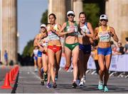 12 August 2018; Lizzie Lee of Ireland, second from left, competing in the Women's Marathon event during Day 6 of the 2018 European Athletics Championships at The Olympic Stadium in Berlin, Germany. Photo by Sam Barnes/Sportsfile