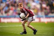 11 August 2018; James Carney, Highpark NS, Dromard, Sligo, representing Galway, during the INTO Cumann na mBunscol GAA Respect Exhibition Go Games at the GAA Football All-Ireland Senior Championship Semi Final match between Dublin and Galway at Croke Park in Dublin. Photo by Stephen McCarthy/Sportsfile