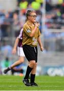 11 August 2018; Referee during the INTO Cumann na mBunscol GAA Respect Exhibition Go Games at the GAA Football All-Ireland Senior Championship Semi Final match between Dublin and Galway at Croke Park in Dublin.  Photo by Brendan Moran/Sportsfile