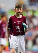 11 August 2018; Cian McCormack, St. Brigid’s NS, Drumcong, Leitrim, representing Galway, during the INTO Cumann na mBunscol GAA Respect Exhibition Go Games at the GAA Football All-Ireland Senior Championship Semi Final match between Dublin and Galway at Croke Park in Dublin.  Photo by Brendan Moran/Sportsfile