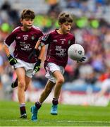 11 August 2018; David Duffy, St.  Mary’s NS Glaslough, Monaghan, representing Galway, during the INTO Cumann na mBunscol GAA Respect Exhibition Go Games at the GAA Football All-Ireland Senior Championship Semi Final match between Dublin and Galway at Croke Park in Dublin.  Photo by Brendan Moran/Sportsfile