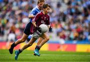 11 August 2018; David Duffy, St.  Mary’s NS Glaslough, Monaghan, representing Galway, during the INTO Cumann na mBunscol GAA Respect Exhibition Go Games at the GAA Football All-Ireland Senior Championship Semi Final match between Dublin and Galway at Croke Park in Dublin.  Photo by Brendan Moran/Sportsfile