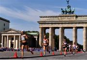 12 August 2018; Volha Mazuronak of Belarus passes the Brandenburg Gate on her way to winning the Women's Marathon event during Day 6 of the 2018 European Athletics Championships in Berlin, Germany. Photo by Sam Barnes/Sportsfile