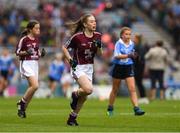 11 August 2018; Ellis O’Flaherty, Knockanean NS, Ennis, Clare, representing Galway,during the INTO Cumann na mBunscol GAA Respect Exhibition Go Games at the GAA Football All-Ireland Senior Championship Semi Final match between Dublin and Galway at Croke Park in Dublin. Photo by Ray McManus/Sportsfile