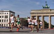 12 August 2018; Paul Pollock of Ireland, second from left, passes the Brandenburg Gate whilst competing in the Men's Marathon event during Day 6 of the 2018 European Athletics Championships in Berlin, Germany. Photo by Sam Barnes/Sportsfile