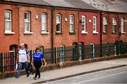 12 August 2018; Monaghan supporters make their way to Croke Park prior to the GAA Football All-Ireland Senior Championship semi-final match between Monaghan and Tyrone at Croke Park in Dublin. Photo by Stephen McCarthy/Sportsfile