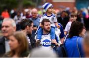 12 August 2018; Ethan, top, and Mark McSkeane, from Monaghan Town prior to the GAA Football All-Ireland Senior Championship semi-final match between Monaghan and Tyrone at Croke Park in Dublin. Photo by Stephen McCarthy/Sportsfile