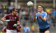 11 August 2018; Brian Fenton of Dublin in action against Cathal Sweeney of Galway during the GAA Football All-Ireland Senior Championship semi-final match between Dublin and Galway at Croke Park in Dublin.  Photo by Piaras Ó Mídheach/Sportsfile