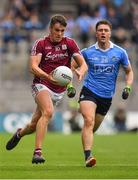 11 August 2018; Shane Walsh of Galway in action against John Small of Dublin during the GAA Football All-Ireland Senior Championship semi-final match between Dublin and Galway at Croke Park in Dublin.  Photo by Brendan Moran/Sportsfile
