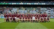 11 August 2018; The Galway squad before the GAA Football All-Ireland Senior Championship semi-final match between Dublin and Galway at Croke Park in Dublin. Photo by Piaras Ó Mídheach/Sportsfile