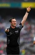 12 August 2018; Referee Paddy Neilan during the Electric Ireland GAA Football All-Ireland Minor Championship semi-final match between Kerry and Monaghan at Croke Park in Dublin. Photo by Ray McManus/Sportsfile