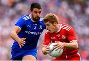 12 August 2018; Peter Harte of Tyrone in action against Drew Wylie of Monaghan during the GAA Football All-Ireland Senior Championship semi-final match between Monaghan and Tyrone at Croke Park in Dublin. Photo by Stephen McCarthy/Sportsfile