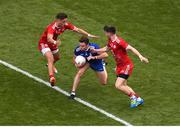 12 August 2018; Fintan Kelly of Monaghan in action against Michael McKernan, left, and Matthew Donnelly of Tyrone during the GAA Football All-Ireland Senior Championship Semi-Final match between Monaghan and Tyrone at Croke Park, in Dublin. Photo by Daire Brennan/Sportsfile