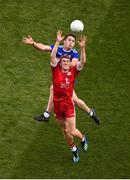 12 August 2018; Peter Harte of Tyrone in action against Fintan Kelly of Monaghan during the GAA Football All-Ireland Senior Championship Semi-Final match between Monaghan and Tyrone at Croke Park, in Dublin. Photo by Daire Brennan/Sportsfile