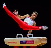 12 August 2018; Max Whitlock of Great Britain competing on the Pommel Horse in the Senior Men's Gymnastics final during day eleven of the 2018 European Championships in Glasgow, Scotland. Photo by David Fitzgerald/Sportsfile