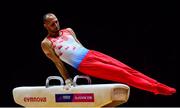 12 August 2018; Robert Seligman of Croatia competing on the Pommel Horse in the Senior Men's Gymnastics final during day eleven of the 2018 European Championships in Glasgow, Scotland. Photo by David Fitzgerald/Sportsfile