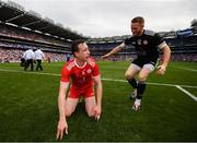 12 August 2018; Colm Cavanagh, left, and Michael O'Neill of Tyrone following the GAA Football All-Ireland Senior Championship semi-final match between Monaghan and Tyrone at Croke Park in Dublin. Photo by Stephen McCarthy/Sportsfile