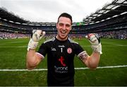 12 August 2018; Niall Morgan of Tyrone celebrates following the GAA Football All-Ireland Senior Championship semi-final match between Monaghan and Tyrone at Croke Park in Dublin. Photo by Stephen McCarthy/Sportsfile