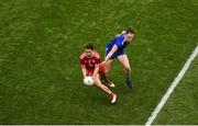 12 August 2018; Ronan O'Neill of Tyrone in action against Niall Kearns of Monaghan during the GAA Football All-Ireland Senior Championship Semi-Final match between Monaghan and Tyrone at Croke Park, in Dublin. Photo by Daire Brennan/Sportsfile