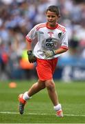 12 August 2018; Jack McCabe, Sacred Heart, Sruleen, Co Dublin, representing Tyrone, during the INTO Cumann na mBunscol GAA Respect Exhibition Go Games at the GAA Football All-Ireland Senior Championship Semi Final match between Monaghan and Tyrone at Croke Park in Dublin.  Photo by Piaras Ó Mídheach/Sportsfile