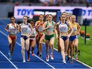 12 August 2018; Ciara Mageean of Ireland, centre, competing in the Women's 1500m Final during Day 6 of the 2018 European Athletics Championships at The Olympic Stadium in Berlin, Germany. Photo by Sam Barnes/Sportsfile