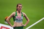 12 August 2018; Ciara Mageean of Ireland dejected after finishing fourth in the Women's 1500m Final during Day 6 of the 2018 European Athletics Championships at The Olympic Stadium in Berlin, Germany. Photo by Sam Barnes/Sportsfile