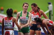 12 August 2018; Ciara Mageean of Ireland dejected after finishing fourth in the Women's 1500m Final during Day 6 of the 2018 European Athletics Championships at The Olympic Stadium in Berlin, Germany. Photo by Sam Barnes/Sportsfile