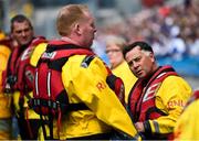 12 August 2018; RNLI volunteers during the GAA Football All-Ireland Senior Championship Semi-Final match between Monaghan and Tyrone at Croke Park, in Dublin. Photo by Stephen McCarthy/Sportsfile