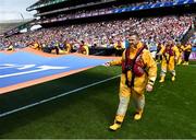 12 August 2018; Comedian, broadcaster and RNLI volunteer PJ Gallagher during the GAA Football All-Ireland Senior Championship Semi-Final match between Monaghan and Tyrone at Croke Park, in Dublin. Photo by Stephen McCarthy/Sportsfile