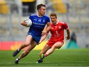 12 August 2018; Fintan Kelly of Monaghan in action against Peter Harte of Tyrone during the GAA Football All-Ireland Senior Championship semi-final match between Monaghan and Tyrone at Croke Park in Dublin. Photo by Brendan Moran/Sportsfile